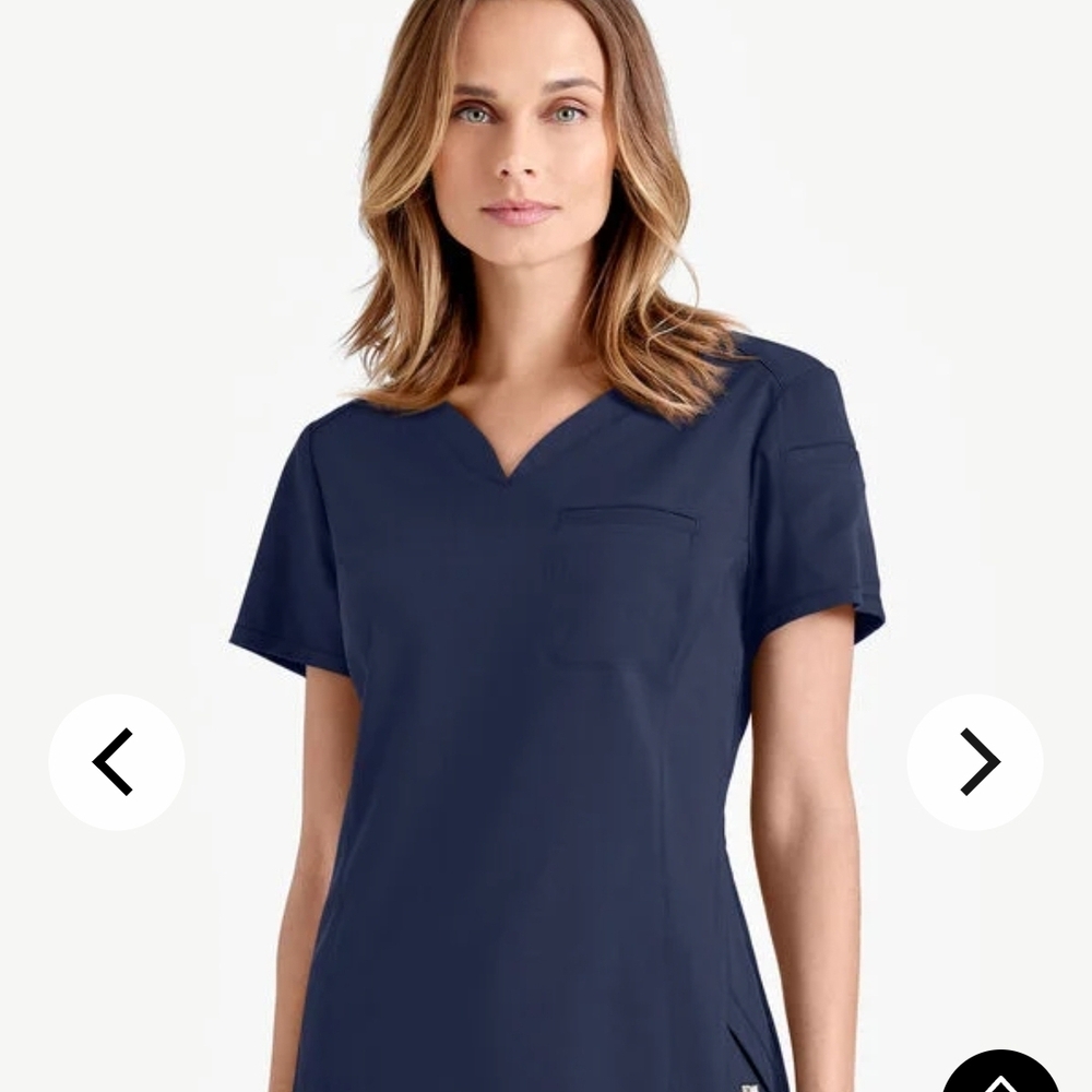 Grey's Anatomy Like New Cute Scrub Set In Navy XS